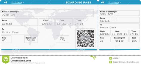 Vorlage pdf flugticket vorlage zum bearbeiten kostenlos : Pattern Of Airline Boarding Pass Ticket Stock Illustration ...