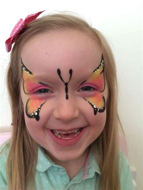 Tropical Butterfly Face Paint Butterfly Face Paint Butterfly Face Face
