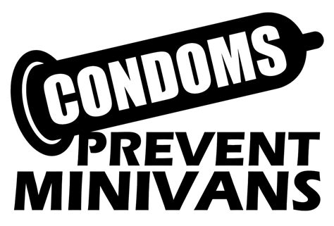 Condoms Prevent Minivans Vinyl Decal Bumper Sticker Funny Windows Outdoors Ebay