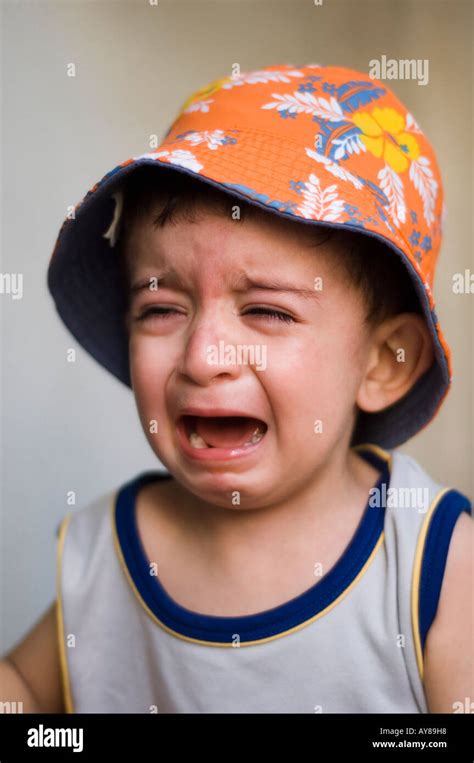 Baby Boy Crying Stock Photo Alamy