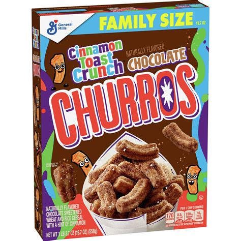 Cinnamon Toast Crunch Chocolate Churros Cereal With Whole Grain 197