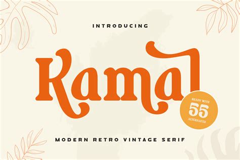 Kamal Modern Retro Vintage Serif Sensatype Studio