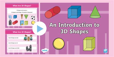 An Introduction To 3d Shapes Powerpoint Teacher Made