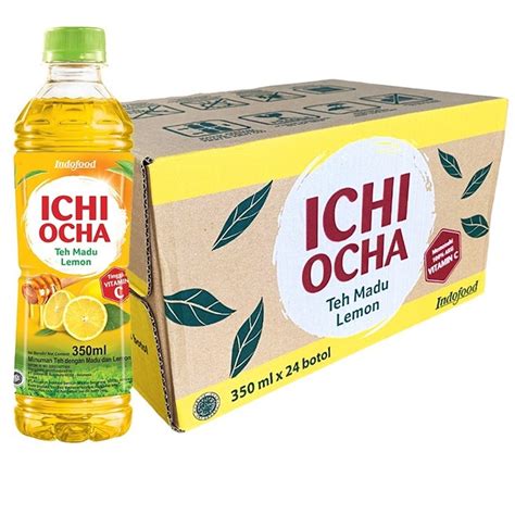 Jual ICHI OCHA Honey Lemon Minuman Teh Lemon Madu 350ml 24 Botol