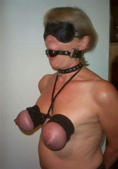 Milf Tit Torture Milf With Tits Tied And Ball Gag A