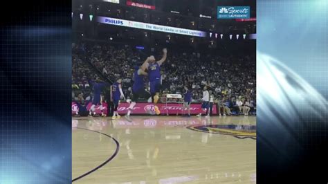 Steph Curry Makes Ridiculous Half Court Shot Youtube