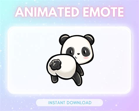 Animated Emote Twitch And Discord Cute Dancingtwerking Panda Etsy Uk