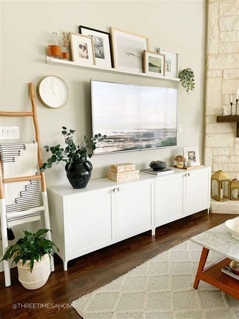 40 Tv Stand Decor Ideas To Elevate Your Living Room Ikea Media Console