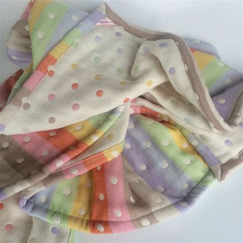 Rainbow Polka Dots Baby Blanket Soft Blaket Gauze Blanket Dots Baby