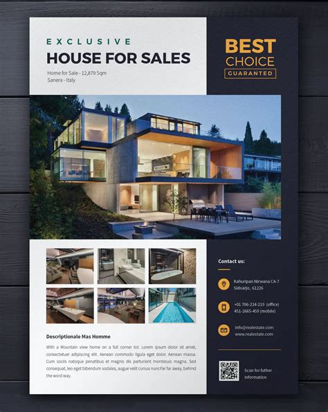 Real Estate Flyer Template Psd Ai Eps Leaflet Design Ad Design