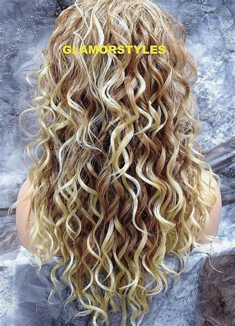 Long Spiral Curls Blonde Mix Lace Front Full Wig Heat Ok Hair Piece