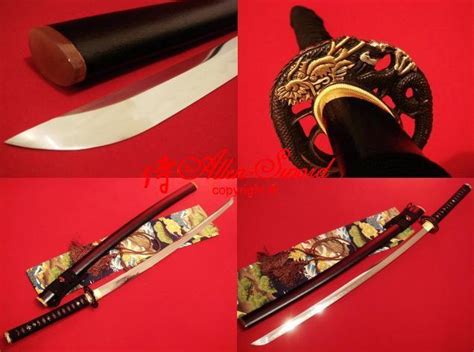 Clay Tempered Folded Steel Japanese Dragon Katana Battle Ready Sword