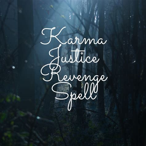 Karma Spell / Justice Spell / Revenge Spell | Etsy