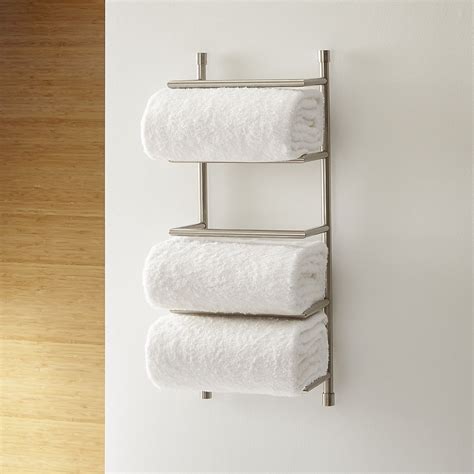 Brushed Steel Wall Mount Towel Rack Wall Mounted Towel Rack Towel