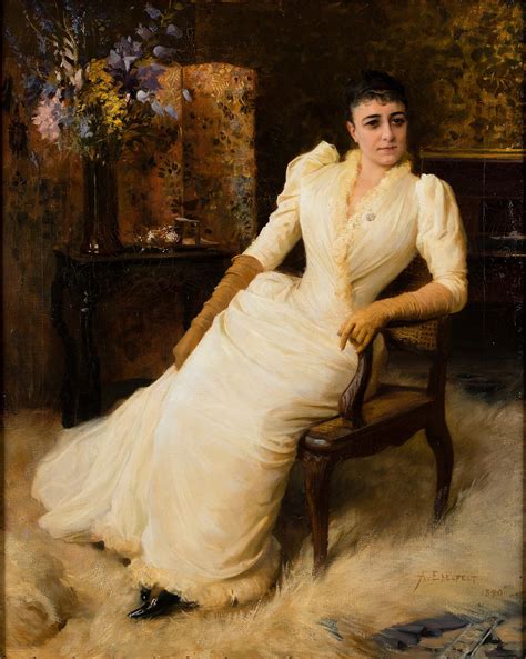 Albert Edelfelt Madame Cohen 1890 Fashion Portrait Portrait Artist