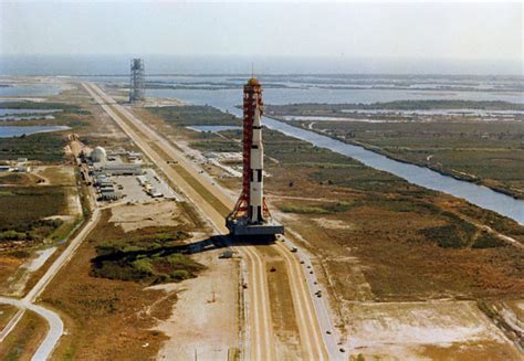 Apollo 10 Saturn V Rollout Aerial View At Launch Complex
