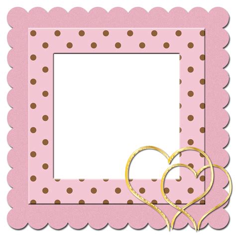 Pink Polka Dots Heart Frame Free Stock Photo Public Domain Pictures