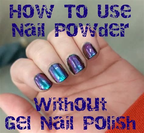 3.the gel extruded for the first time should be wiped with a nail towel so that the polish can be distributed evenly on the brush. Nails DIY: How to Use Multichrome or Holographic Powder ...