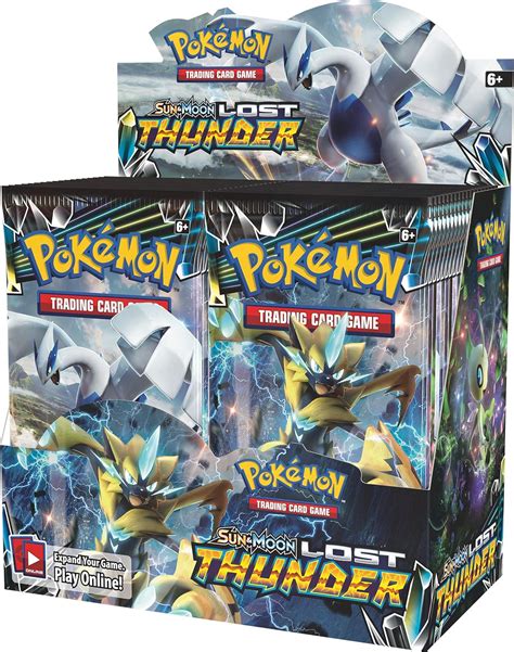 Pokemon 820650814556 Tcg Sun And Moon Lost Thunder Booster Box Pack Of