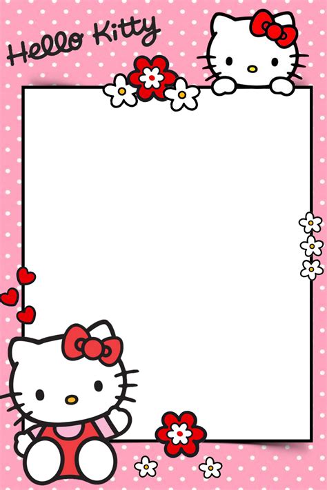 Hello Kitty Frame Png Image Png Arts
