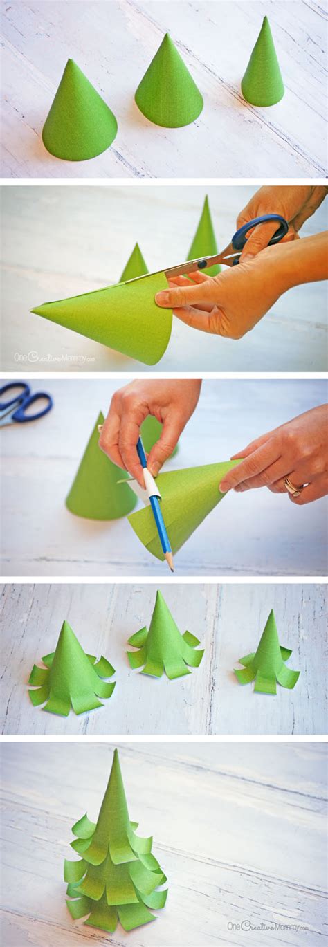 The Cutest Paper Christmas Trees