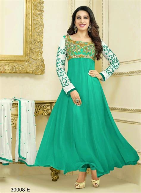 40 Off On Multicolored Semi Stitched Salwar Suits Of Celebrity Karishma Kapoor