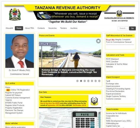 Prodafrica Business Directory Tanzania Revenue Authority Tra Dar