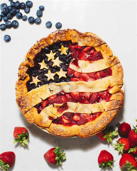 American Flag Pie Recipe · I Am A Food Blog I Am A Food Blog