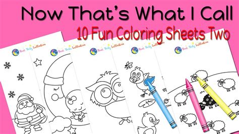 10 Exciting Coloring Sheets For Baby Pack Two