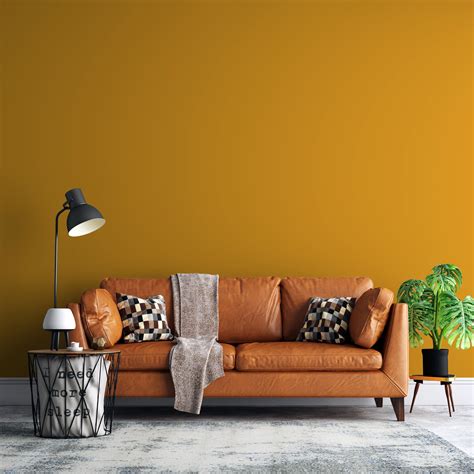 Peel And Stick Wallpaper Yellow Solid Color Wallpaper Home Etsy