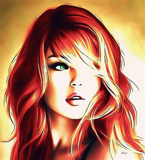 Redhead Portrait Digital Art By Nenad Vasic Fine Art America