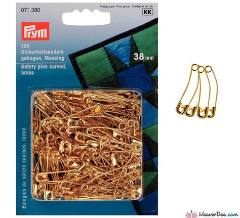 Prym 071380 Curved Basting Pins 38mm Pack Of 150