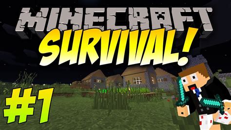 Minecraft Survival Lets Play Episode 1 Its A Brand New World