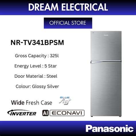Delivery And Installation Panasonic 2 Door Refrigerator 325l Inverter