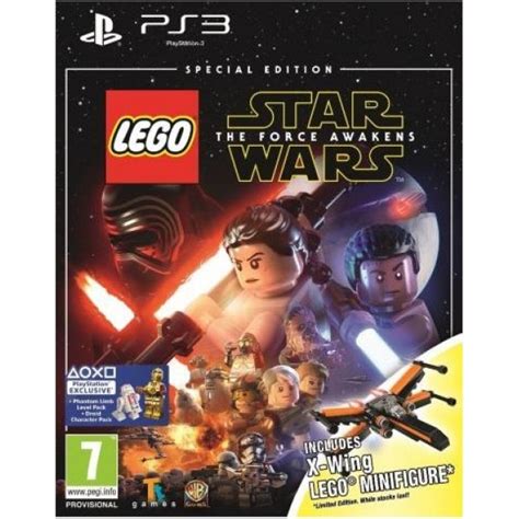 Lego Star Wars The Force Awakens Special Edition Ps3 Game X Wing Figure