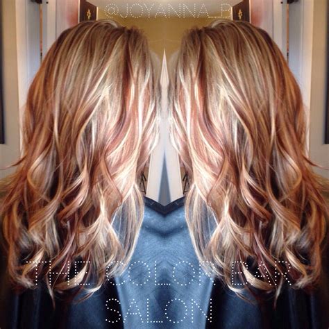 Copper Highlights On Blonde Hair