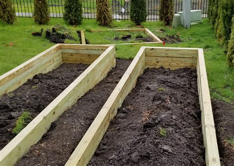 Well, the answer is yes. Beautiful Raised Bed Garden. Pressure-Treated Wood and Eco ...