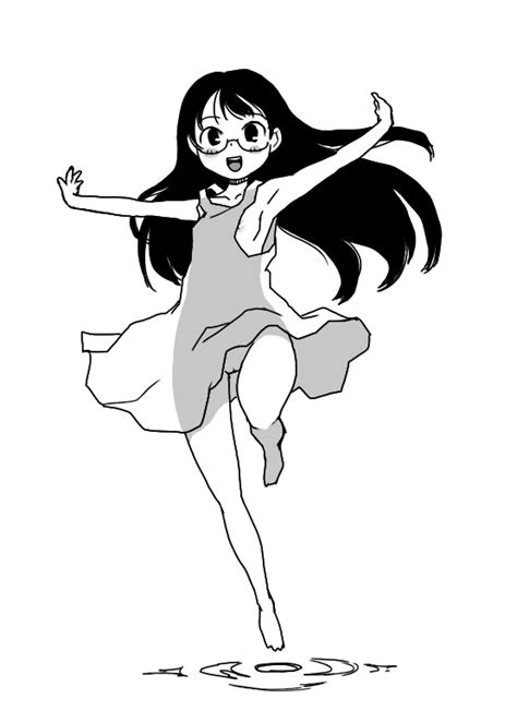 Sakaki Imasato Original 1girl D Armpits Barefoot Black Hair