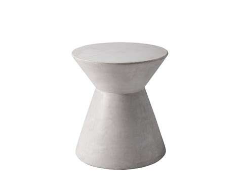 White patterned concrete outdoor side table: ASTRA WHITE CONCRETE SIDE TABLE | White end tables, End ...
