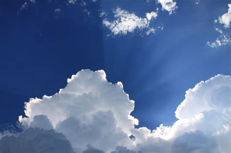 Download Free Photo Of Sunbeamsblueskycloudsfree Pictures From