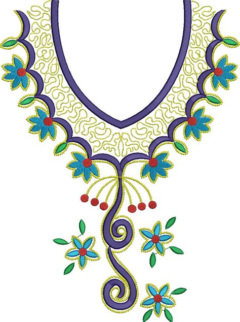 Arabic Embroidery Neck Designs Free Arabick Nick Latest Design 145