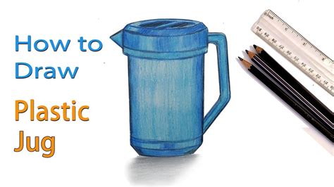 How To Draw Water Jug Step By Step Very Easy Youtube