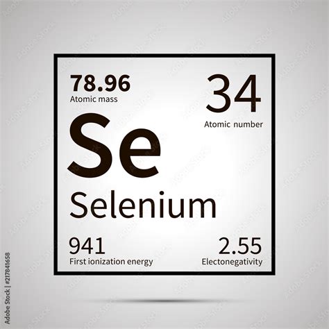 Fototapeta Selenium Chemical Element With First Ionization Energy