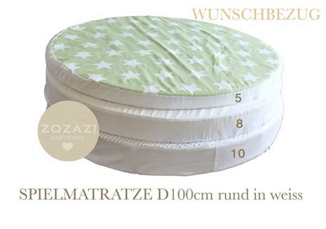 Wählen sie eines der vorgegebenen maße oben oder geben sie die abmessungen ihrer matratze ein, wenn sie andere maße wünschen. SPIEL MATRATZE rund 100 oder 130cm | Matratze ...