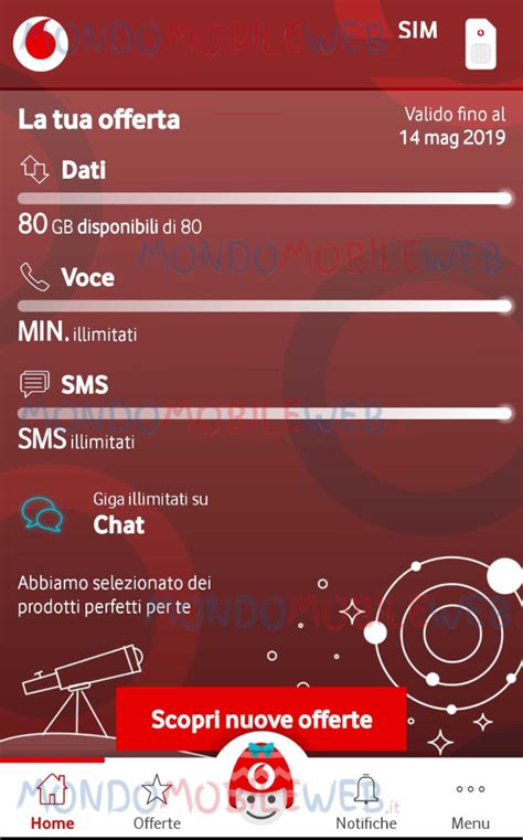 Selezionando sulle tre linee orizzontali in alto a destra entri nel menù dell'app che ti consente di sapere molto altro sulla tua linea. CONTATORI VODAFONE SCARICARE