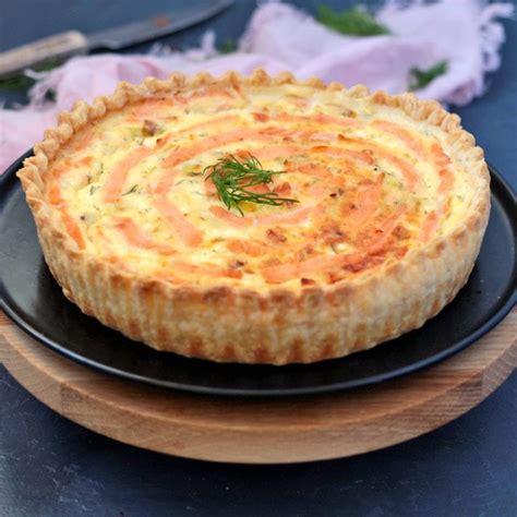 Smoked Salmon Quiche With Leeks A Baking Journey