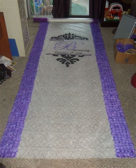 Almost Done With My Border Rose Petal Aisle Runner What Do You All
