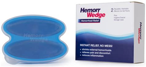 Hemorrwedge Hemorrhoid Treatment Ice Pack Gel Freeze Pack Pair With