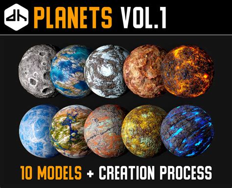 Planets Vol 1 3d Model Cgtrader
