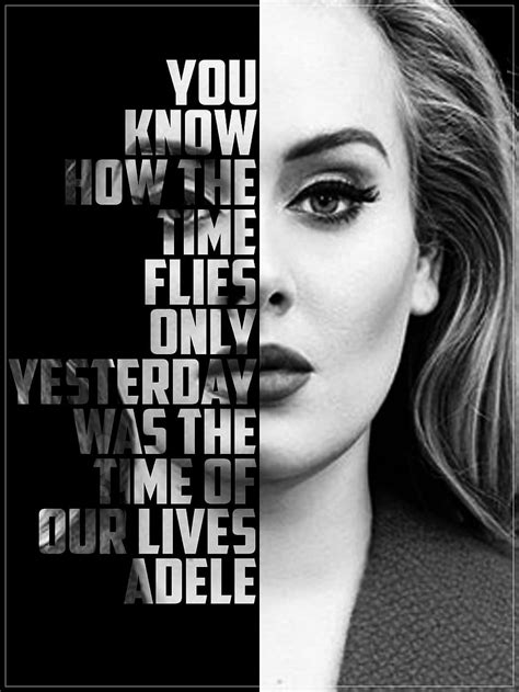4k Free Download Adele Art Hop Typography Someone Like You Lyrics